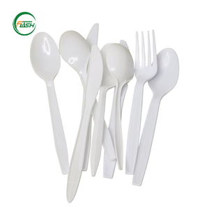 Ensemble de couverts jetables en <span class=keywords><strong>plastique</strong></span> PS noir, couteau, cuillère, fourchette, <span class=keywords><strong>vaisselle</strong></span> pour fêtes et événements à thème, vente flash - Product Image 3