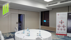 <span class=keywords><strong>Panneau</strong></span> mobile <span class=keywords><strong>de</strong></span> bureau et d'hôtel avec écran <span class=keywords><strong>coulissant</strong></span>, entièrement facile à transporter, <span class=keywords><strong>de</strong></span> séparation - Product Image 3