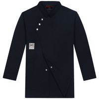 Blouses de Chef à Manches Longues Automne-Hiver pour Hommes et Femmes, Uniformes de Travail en Twill pour Restaurant, Bar, Cuisine, Pâtisserie et Personnel de Cuisine