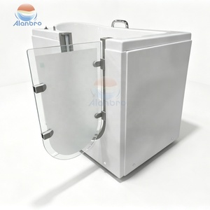 อ่างอาบน้ำนวดตัวแบบมีฟองอากาศและระบบน้ำวน พร้อมที่นั่ง อ่างน้ำร้อนแบบวอล์กอิน - Product Image 3