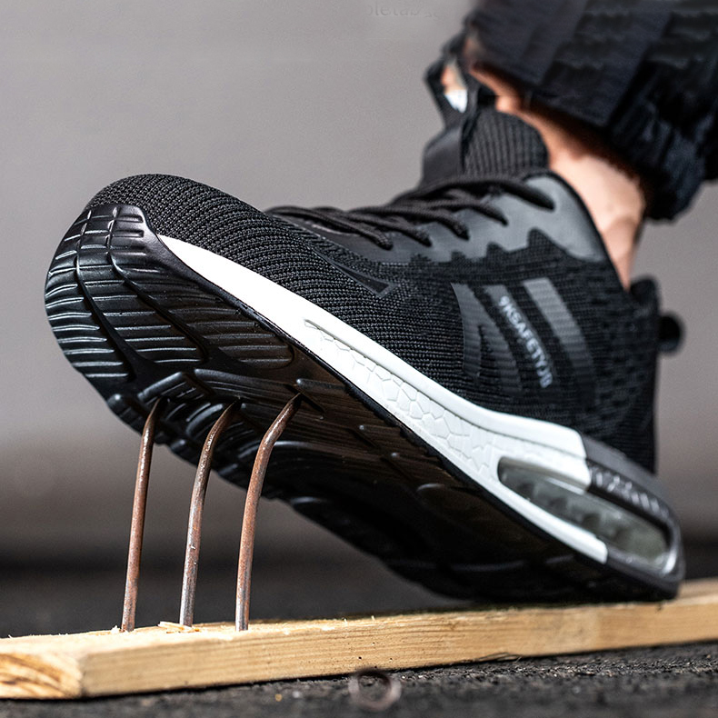 Прямая поставка, оптовая цена, защитная обувь с подушкой, нескользящая Высококачественная Рабочая обувь с стальным носком на заказ