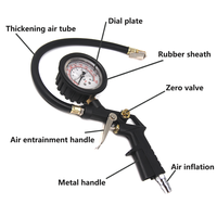 Corps de pistolet en acier plastique pour pneus de voiture, 3 en 1, manomètre avec jauge hydraulique, livraison gratuite