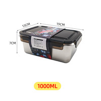Boîte Repas Isotherme en Acier Inoxydable 500ml, Pot Sous Vide 24 Heures pour Garde-Manger, Conteneur Alimentaire