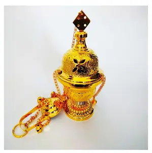 Chất lượng hàng đầu Hot Bán hiện đại thurible Lư Hương Đồng thau mạ vàng từ bengaluru, karnataka, Ấn Độ