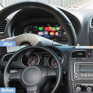 สำหรับรถยนต์โฟล์คสวาเกน กอล์ฟ Mk6 ปี 2009-2014 ชาราน ปี 2012-2019 แผงหน้าปัดดิจิตอล LCD แสดงผลมาตรวัดความเร็วแบบเสมือนจริง - Product Image 2