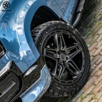 Jantes en alliage d'aluminium forgé DW 17 18 19 20 22 pouces 5X120 Jantes tout-terrain noires pour Land Rover Defender G06