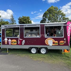 Outdoor Kitchen Fast Trailer with Cooking Equipment Baked Potatoes <b>Truck</b> Mobile Food Cart Fiberglass Candy <b>for</b> <b>Sale</b> - Product Image 2