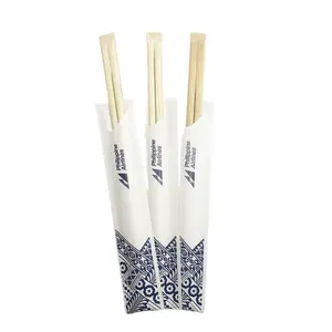 Japanisches Restaurant Half Paper Sleeve Verpackung Chop Sticks Essstäbchen Einweg-Bambus-Essstäbchen