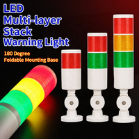 Tour de signalisation LED multicolore en plastique, balise multifonctionnelle, lampe de signalisation pour machines