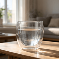 Tasse à thé mignonne double paroi en verre, tasse à lait et café en forme d'ours, mug à bière isolé, cadeau mignon – Vente en gros