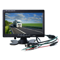 Moniteur de caméra de recul HD 7 pouces 1024*600 pour véhicule, écran LCD couleur pour voiture, SUV, camionnette, camion