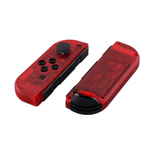 Nintendo <span class=keywords><strong>Switch</strong></span>에 대한 NS 게임 패드 컨트롤러 하우징 케이스 커버에 대한 eXtremeRate 도매 클리어 레드 교체 쉘 - Product Image 4