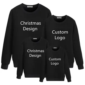 家族のマッチング服クリスマスセータークリスマスデザインクルーネックファミリークリスマススウェットシャツママと娘のスウェットシャツ