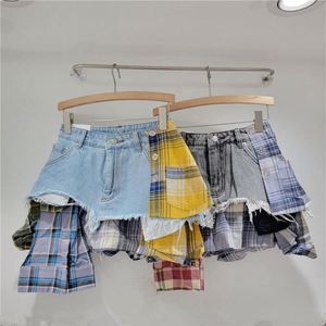Men's Boy's Pants Cargo Shorts Apparel <strong>Trousers</strong> Plaid Printing Cotton Enzym Wash with Belt and Inner Waist <strong>Cord</strong> - Product Image 2