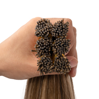 Extensions I-Tip Double Drawn Européennes, Cheveux Vierges Russes à Cuticules Intactes, Fusion à Froid, Qualité Salon