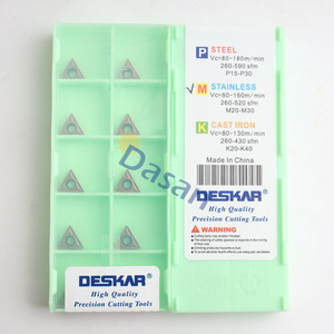 Insertos de Carburo Triangulares Deskar TCMT090204 para Herramientas de Corte de Acero Inoxidable - Product Image 1