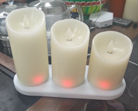 Bougie LED à induction rechargeable par USB, effet flamme 3D vacillante, lumière chaude, pour décoration de maison et Ramadan