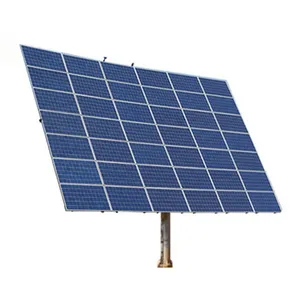 태양 전지 패널 평면 지붕 장착 태양 추적 시스템 12kw 이중 축 태양 광 추적기