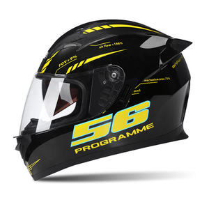 Casque intégral certifié ABS avec visière double miroir, fermeture à dégagement rapide, casque de moto toutes saisons - État neuf - Product Image 2