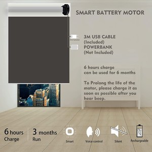 High Quality Alexa Smart <strong>Solar</strong> Roller Shades Indoor Electric Motorized Roller Blinds For <strong>windows</strong> - Product Image 6