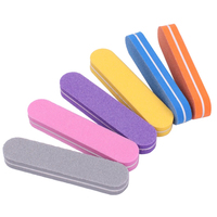 TSZS Mini Limes à Ongles Multicolores, Éponges Polissantes Double Face Grain 100/180, Blocs de Ponçage pour Gel, Polissage Manucure et Nail Art