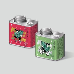 अनुकूलित क्रिसमस उपहार धातु टिन कॉफी बीन्स चाय अखरोट कुत्ते के लिए हवा वाल्व सील कंटेनर के साथ भोजन के लिए कर सकते हैं - Product Image 2