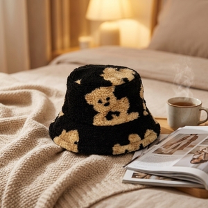 Gorro <span class=keywords><strong>de</strong></span> Pescador <span class=keywords><strong>de</strong></span> Pelo <span class=keywords><strong>de</strong></span> Cordero, Nuevo Gorro <span class=keywords><strong>de</strong></span> Felpa, Gorro <span class=keywords><strong>de</strong></span> Dibujos Animados, Lindo Gorro para Hombres y Mujeres, Otoño e Invierno - Product Image 4