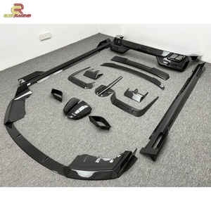 Kits de carrosserie de conversion automobile en fibre de carbone sèche style MSY, comprenant lèvre avant, diffuseur arrière, spoiler et jupes latérales pour BMW Série 7 G70 2023-2024 - Product Image 6