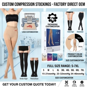 <span class=keywords><strong>Medias</strong></span> <span class=keywords><strong>de</strong></span> Compresión Negras y Beige con Punta Cerrada <span class=keywords><strong>de</strong></span> 23-32 mmHg <span class=keywords><strong>para</strong></span> Mujer/Hombre, Compresión Graduada <span class=keywords><strong>para</strong></span> el Cuidado y Soporte <span class=keywords><strong>de</strong></span> <span class=keywords><strong>las</strong></span> <span class=keywords><strong>Piernas</strong></span> - Product Image 5