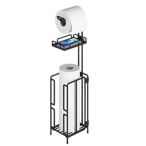 Portarrollos de Papel Higiénico de Hierro Forjado, Vertical, de Pie, Diseño Moderno, Ecológico, para Hotel, Baño, Cocina - Product Image 3