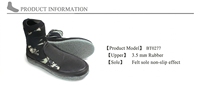 V.DIVE Code 47 Chaussures aquatiques unisexes en caoutchouc, épaisseur 3,5 mm, tailles XS/S/M/L/XL
