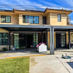 2 20% Korting Zwembad Aan De Zijkant Van Het Tuinhuisje Op Het Dek Luifel Slimme Boog Aluminium Pergola Met Lamellen Dak - Product Image 4