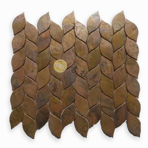 Top qualité irrégulière Antique Surface or laiton métal mosaïque carrelage pour mur intérieur sol <span class=keywords><strong>fond</strong></span> décor maison hôtel Villa - Product Image 3