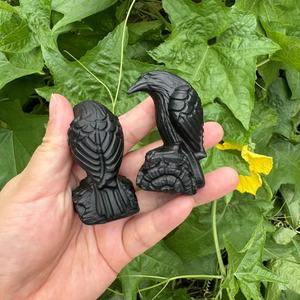 6cm Obsidian Natural Stones Raven <b>Crystal</b> Healing Stones <b>Cheap</b> Gifts <b>Crystal</b> Animals Carvings <b>Crystal</b> Crow - Product Image 6