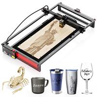 Graveur/découpeur laser 3D TWOTREES TS2-20W Max pour bois/caoutchouc, certifié CE, avec assistance pneumatique intégrée, contrôle par application, multifonctionnel IA
