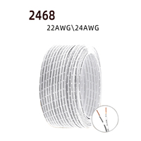 Rallonge en PVC de haute qualité domestique fil d'alimentation LED néon blanc doux RVB2 0.75mm Double câble avec noyau de cuivre Type nu