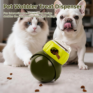 Palla Dispensatrice di Cibo per Animali Domestici in Silicone Portatile Non Impermeabile da 0,5 kg, Stile Taglio Arrotondato, Giocattolo Anti-Noia per Gatti e Cani, per Viaggi, Interni ed Esterni - Product Image 2
