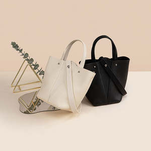 New Top Leather Women's Bucket Bag, Women's Fashion Leather <b>Handbag</b> - Product Image 1