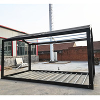 Préfabriqué 10ft 30ft 40ft paquet plat petit portable petites maisons Philippines bureau luxe salon maison expédition conteneur cadre