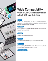 Kabel SIGOR PD60W Tipe C Pengisian Cepat 5A USB C ke C untuk iPhone Kabel Data Pengisian Cepat USB Tipe C Putih