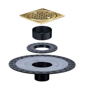 Grille de <span class=keywords><strong>vidange</strong></span> amovible en acier inoxydable 304 pour bac de douche Schluter - Product Image 2