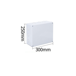300x250x120mm IP65 <b>Waterproof</b> Junction <b>Box</b> ABS Plastic Pre-drilled 12 Holes with Rubber Plugs Built-in Sealing Strip Outdoor - Product Image 2