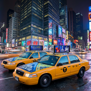 Affichage LED double face pour toit de taxi P4, affichage LED haute résolution avec GPS 4G pour la publicité sur véhicule - Product Image 3