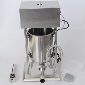 Petite machine à farcir les saucisses électrique verticale commerciale, <span class=keywords><strong>poussoir</strong></span> à saucisses en acier inoxydable - Product Image 2