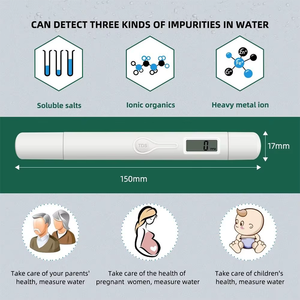 Medidor Digital TDS, 0-9999 <span class=keywords><strong>PPM</strong></span> Faixa, Testador de Qualidade da Água Portátil para Aquários, Hidroponia, Água Potável e Teste Piscina - Product Image 6
