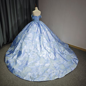 Jancember 6758 Broderie Bleu Chérie Brillant Soirée Quinceanera Robes - Product Image 4