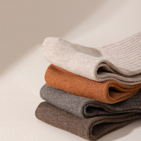 Chaussettes décontractées classiques noires en coton pour hommes, vente en gros