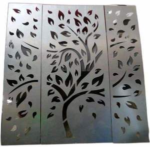 แผ่นโลหะตกแต่งผนังลายต้นไม้แบบตัดด้วยเลเซอร์สมัยใหม่ แผ่นกั้น CNC - Product Image 3
