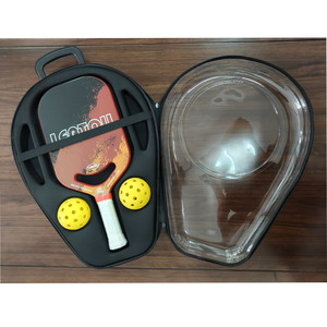 Leatou Pickleball Paddle Carbon Fiber 41,5x18,8 cm Équipement d'entraînement antidérapant avec balles et sac de transport - Product Image 4