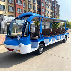 รถบัสไฟฟ้าชมวิวแบบใหม่ 17 ที่นั่ง พร้อมเบาะนั่งหลายแถวแบบมีเบาะรองรับ สำหรับการเดินทางในสวนสนุกและทัวร์ - Product Image 1